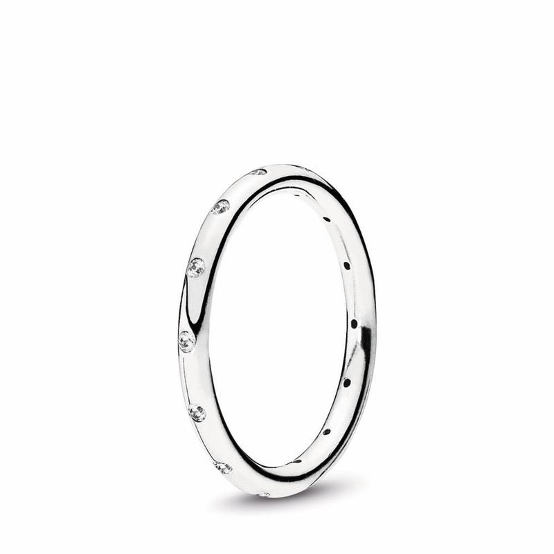 Pandora Australia Simple Sparkling Band Stackable Ring - Sterling Silver | FSHILT046